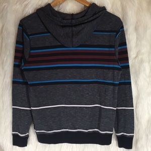 Boys Billabong Hoodie Sz L Striped